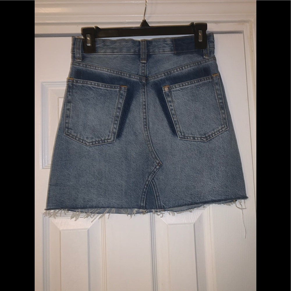 H&M Blue Jeans Skirt, Size 2 - Picture 3 of 4